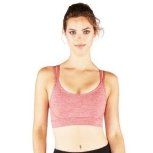 Manduka Cross Strap Bra - Red Blue Melange